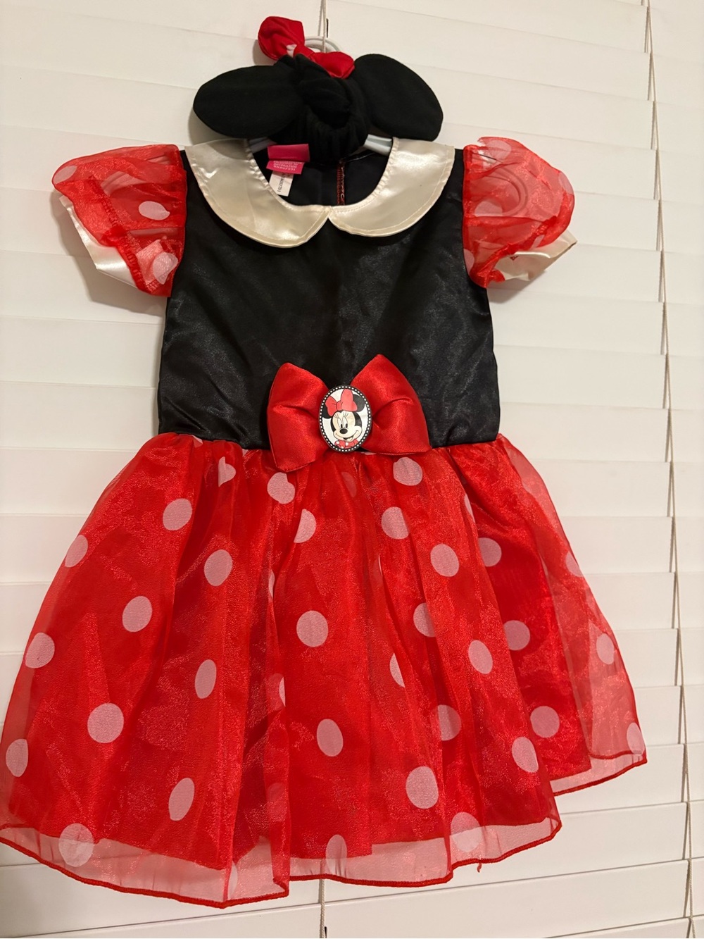 Disney Baby Minnie Mouse Red White
Black Costume Dress Infant Size 9-12
Months